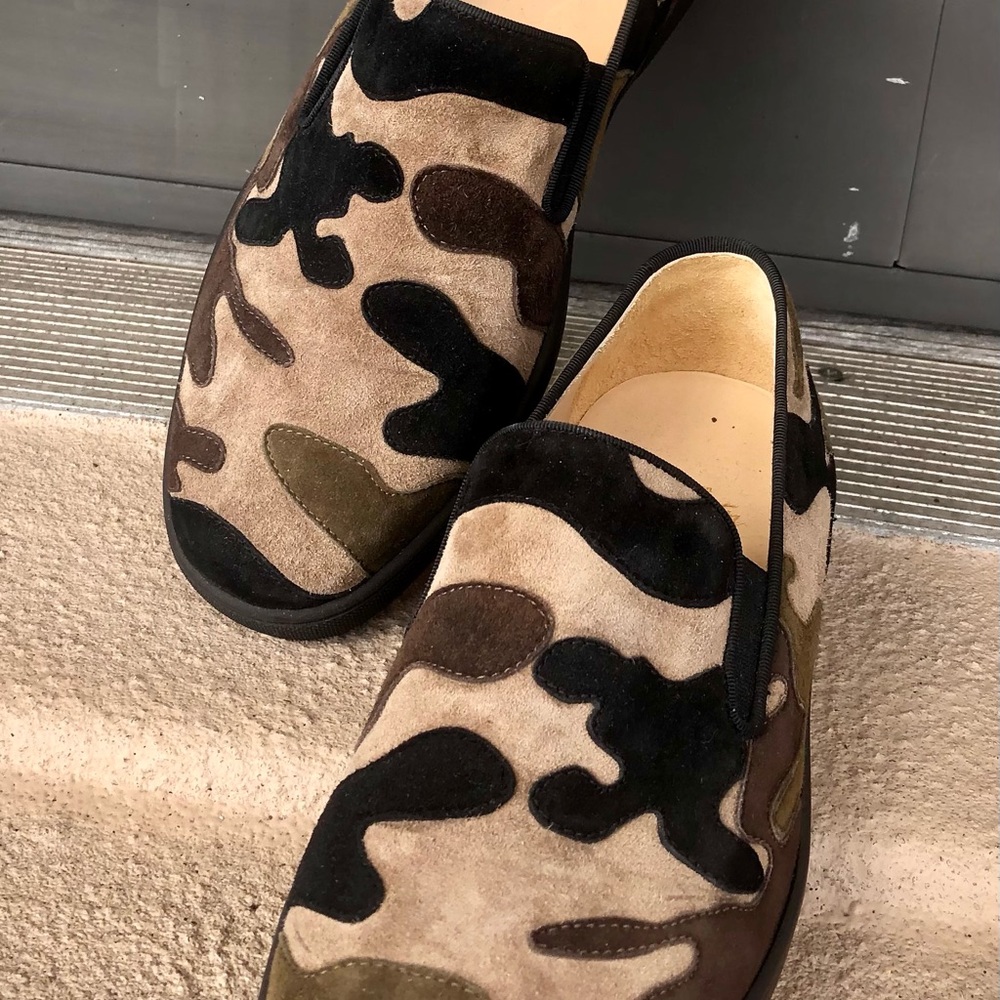 Christian Louboutin Men’s Camouflage Sneakers - size 40
